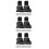3Sets Retractable Safety Gate Repair Kit Black Plastic Durable for Car 8