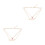 2Pcs Creative Golden Acrylic Hanging Pendant Double-Layers Neck Chain 6