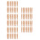 250Pcs Easy Replace Nylon Paint Pen Tips Orange Soft for Art Markers 9