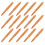 250Pcs Easy Replace Nylon Paint Pen Tips Orange Soft for Art Markers 1