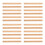 24Pcs Bamboo Sewing Rulers Light Yellow Durable Fabric Measuring Tools 4