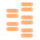 50Pcs Orange Pet Light Gels Sheets Self-Adhesive Warm Color Correction 9