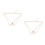 2Pcs Creative Golden Acrylic Hanging Pendant Double-Layers Neck Chain 7