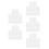 50Pcs White Thin Shrink Plastic Sheets Kit for Versatile DIY Craft Use 8