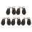 10Pcs Replacement Toggle Buttons Horn Style for Clothes Coffee 3