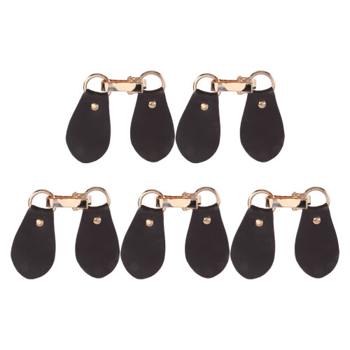 10Pcs Replacement Toggle Buttons Horn Style for Clothes Coffee 2