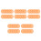 50Pcs Orange Pet Light Gels Sheets Self-Adhesive Warm Color Correction 7