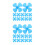 40Pcs Precision Plastic Mini Fan for DIY Model Crafts Blue 4