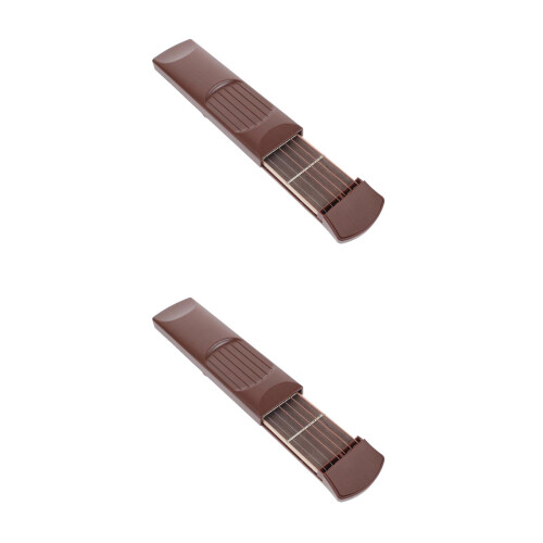 2Stk Pocket Gitarre 6 4 Bünde Bambus Anfänger 2