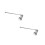 2Pcs Iron Candle Snuffer Extinguisher Silver with Long Handle for Home 4