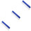 3Pcs Blue ABS Car Drying Squeegee for Windshield and Window Cleaning 6