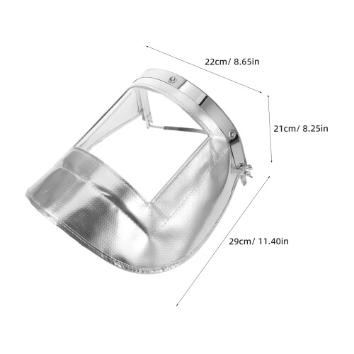 Silver Thermal Insulated Full Face Grinding Impact Shield 1