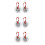 3Pairs Silver Finger Cymbals Mini Percussion Instruments for Music Use 4