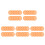 50Pcs Orange Pet Light Gels Sheets Self-Adhesive Warm Color Correction 6