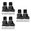 3Sets Retractable Safety Gate Repair Kit Black Plastic Durable for Car 4