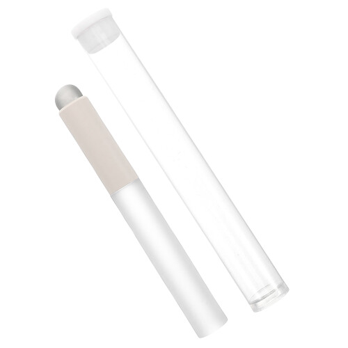 5Pcs Portable Round Head Silicone Lip Brush White Reusable Makeup Tool
