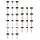 30Pcs Portable Multi Color Printmaking Ink Glue Rollers for DIY Crafts 10
