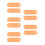 50Pcs Orange Pet Light Gels Sheets Self-Adhesive Warm Color Correction 8