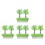 48Pcs Realistic Plastic Model Trees for Craft Diorama Landscape Green 5