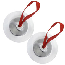 3Pairs Silver Finger Cymbals Mini Percussion Instruments for Music Use
