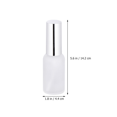 27Pcs Durable White Glass Spray Bottles Pump Design for Makeup Storage 2