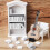 4Pcs Mini Guitar with Stand Pla Decorative Model for Collectors 9