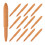 250Pcs Easy Replace Nylon Paint Pen Tips Orange Soft for Art Markers 2