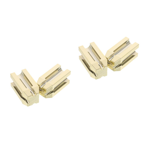 4Pcs Precision Slot Gold Eyebrow & Lip Pencil Sharpener Plastic Tool 2