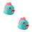 2Sets Easy DIY Wool Felting Kit Green Needle Felt Material for Crafts 4