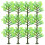 48Pcs Realistic Plastic Model Trees for Craft Diorama Landscape Green 3