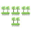 48Pcs Realistic Plastic Model Trees for Craft Diorama Landscape Green 10