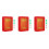 3Sets Wall Mounted Fire Extinguisher Box ABS Lock Key Card Organizer 5