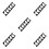 10Pcs Black Acrylic Vertical Fishing Pole Rack Wall Mount Organizer 7