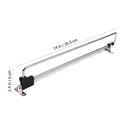3Pcs Silver Pull-Out Closet Rod Organizer Rack for Wardrobe 1