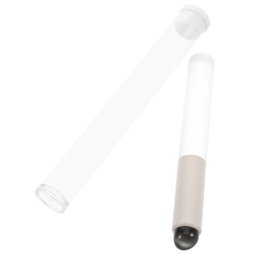 5Pcs Portable Round Head Silicone Lip Brush White Reusable Makeup Tool 2