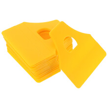 15Pcs Compact Plastic Car Vinyl Wrap Squeegees High Visibility Yellow