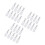 27Pcs Durable White Glass Spray Bottles Pump Design for Makeup Storage 10