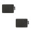 2Pcs Wireless Charging Mouse Pad for Computer PU Black Gaming Mat 4
