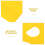 15Pcs Compact Plastic Car Vinyl Wrap Squeegees High Visibility Yellow 9