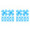 40Pcs Precision Plastic Mini Fan for DIY Model Crafts Blue 5