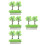 48Pcs Realistic Plastic Model Trees for Craft Diorama Landscape Green 7