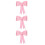3Pcs Pink Car Bowknot Decorations Waterproof Sponge for Tail Bumper 7