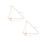 2Pcs Creative Golden Acrylic Hanging Pendant Double-Layers Neck Chain 5
