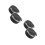 4Pcs Compact Smokeless Auto Ashtray Black ABS Car Cup Holder with Lid 9