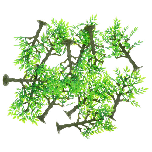 48Pcs Realistic Plastic Model Trees for Craft Diorama Landscape Green 1