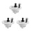 3Sets Multifunctional Rv Water Inlet Stop Valve White PP Replacement 7