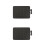 2Pcs Wireless Charging Mouse Pad for Computer PU Black Gaming Mat 7