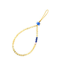 2Pcs Yellow Detachable Phone Chain Chinese Style Wrist Hanging Rope