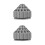 2Pièces Rangement Pour Forets En ABS Gris Avec Rotation Stable 5