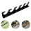 10Pcs Black Acrylic Vertical Fishing Pole Rack Wall Mount Organizer 10